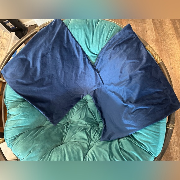 Velvet square pillowcases, set of 2 - Picture 1 of 2